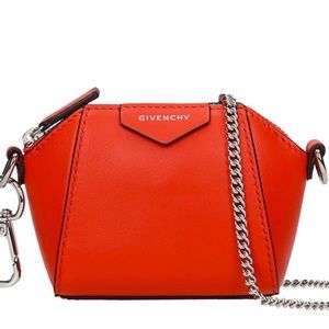 Givenchy Baby Antigona Calfskin Leather Bag - Red